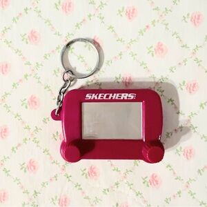 Skechers etch a sketch Fuchsia Keychain